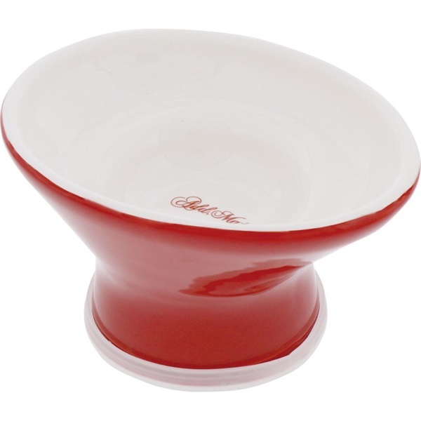 ペティオ Add.Mate 猫用食器 ヒゲがあたりづらく食べやすい猫用脚付き食器 タスカニーレッド