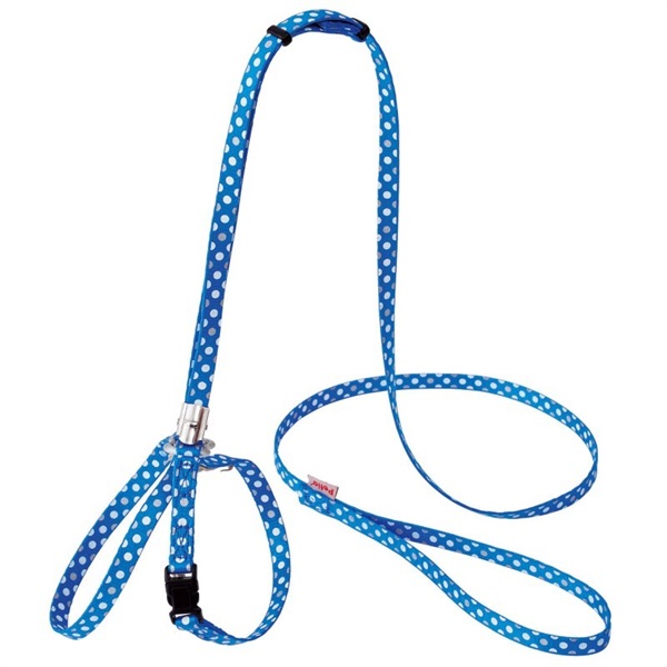 ペティオ CAT HARNESS ドットハーネスリード ブルー