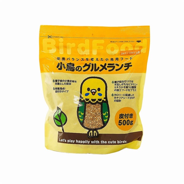 ペットライブラリー petitneru 小鳥のグルメランチ皮付き 500g