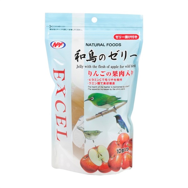 ナチュラルペットフーズ エクセル 和鳥のゼリー (りんごの果肉入り) 10個