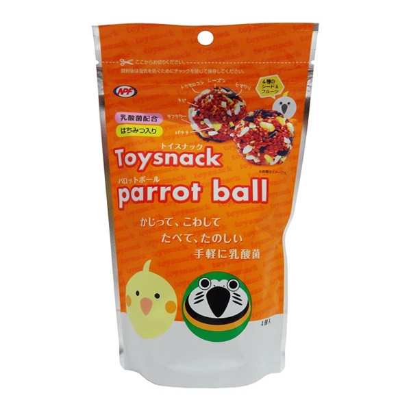 ナチュラルペットフーズ トイスナック パロットボール 4個