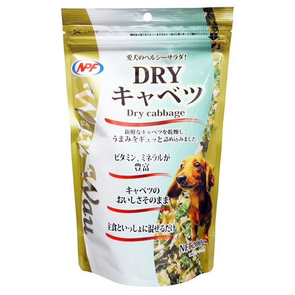 ナチュラルペットフーズ  WauWau DRY キャベツ 200g(キャベル)