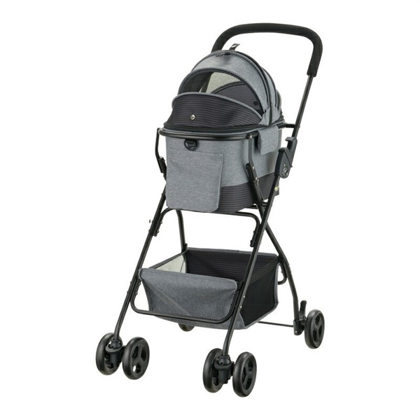 リッチェル  ペットカート ミニモ グレー