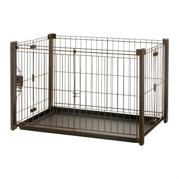 リッチェル 折りたたみアルミペットサークル 90-60 ブラウン(90-60 ブラウン)