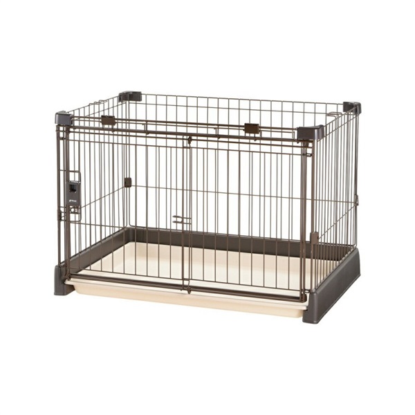 リッチェル もっとお掃除簡単ペットサークル 90-60 ダークブラウン(90-60 ダークブラウン)