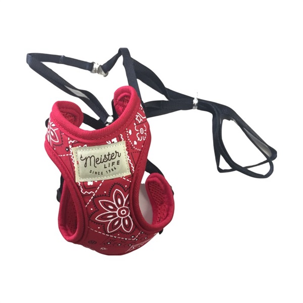 カワノ産業 マイスターライフ CATソフティハーネスリード バンダナ SS レッド