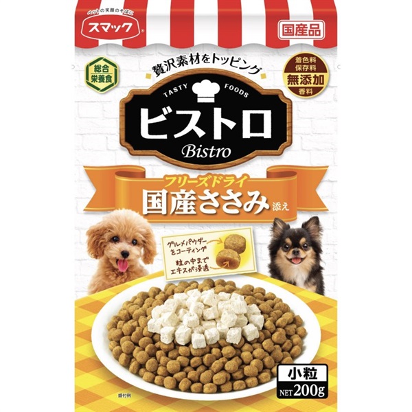 スマック ビストロフリーズドライ国産ささみ添え200g(ささみ)