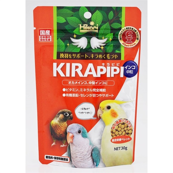 キョーリン ひかり キラピピインコ 中粒 30g(インコ 中粒)