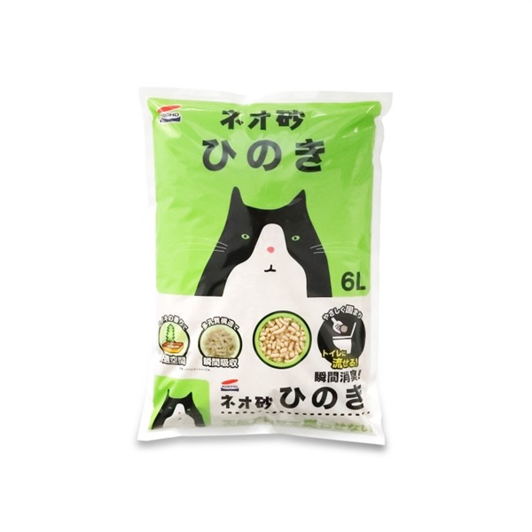 コーチョー ネオルーライフ ネオ砂ヒノキ 6L(ネオ砂ヒノキ)