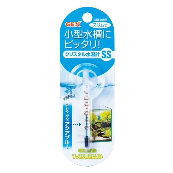 ジェックス クリスタル水温計  SSアクアブルー