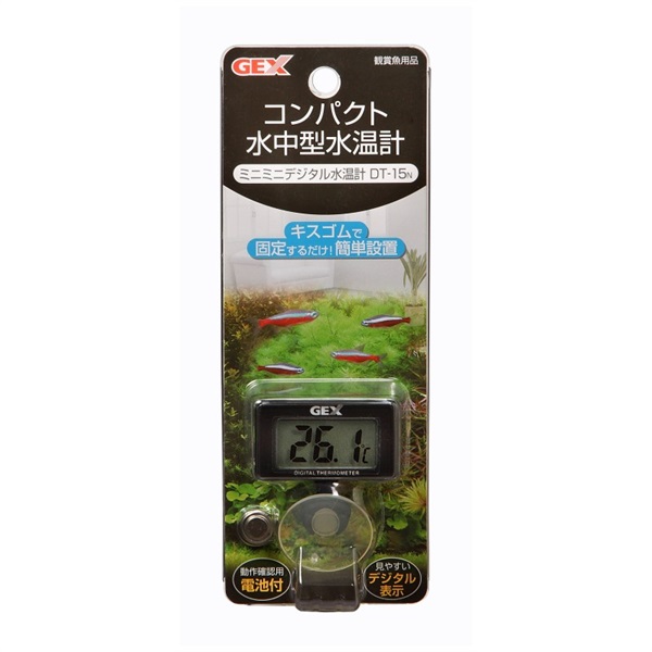 ジェックス ミニミニデジタル 水温計 DT-15N