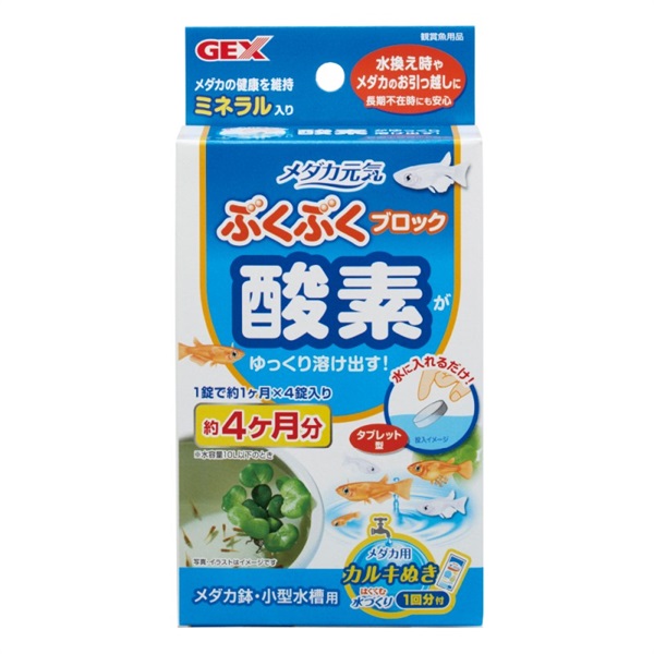 ジェックス メダカ元気 ぶくぶくブロック 4錠
