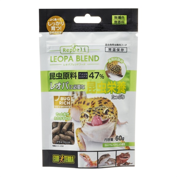 ◆ジェックス レオパブレンドフード 60g