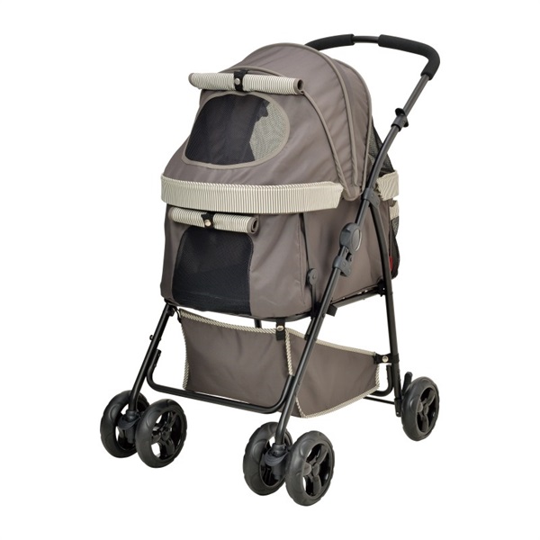 ジェックス わんわんカート 多頭用DXPlus 25kg以下 ストライプグリーン