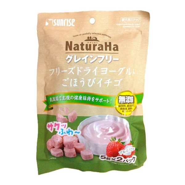 マルカン サンライズ ナチュラハ グレインフリー フリーズヨーグルト ごほうびイチゴ 5gx2パック