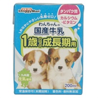 ドギーマン わんちゃんの国産牛乳 1歳までの成長期用 200ml