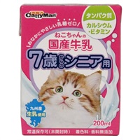 ドギーマンハヤシ キャティーマン ねこちゃんの国産牛乳 7歳からのシニア用 200ml