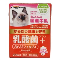 ドギーマンハヤシ キャティーマン ねこちゃんの国産牛乳 乳酸菌プラス 200ml