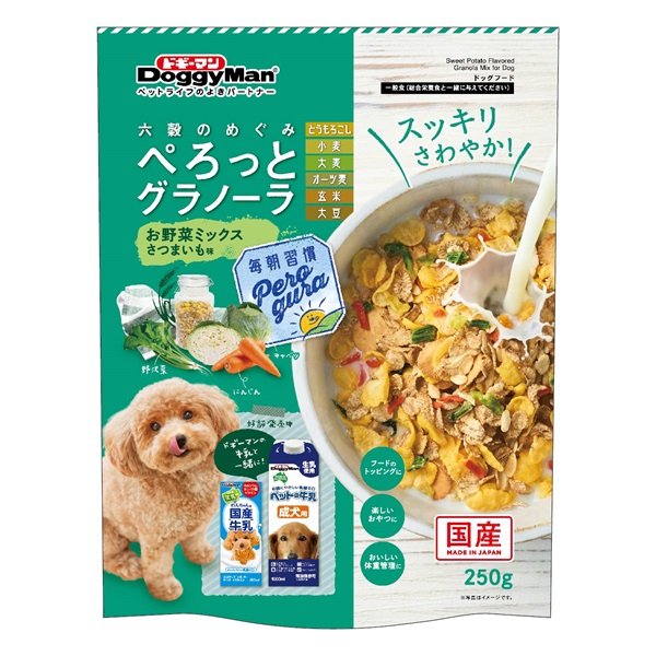 ドギーマン ぺろっとグラノーラ 野菜ミックス さつまいも味 250g(さつまいも味 250g)