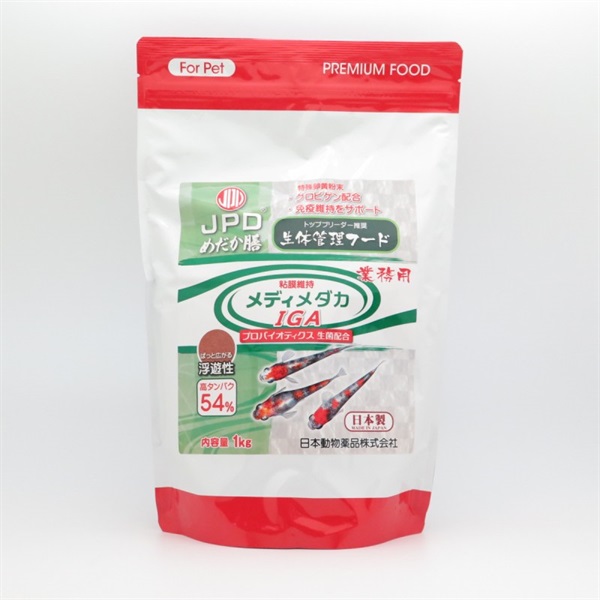 ニチドウ JPD めだか膳メディメダカIGA 1kg(メディメダカIGA)