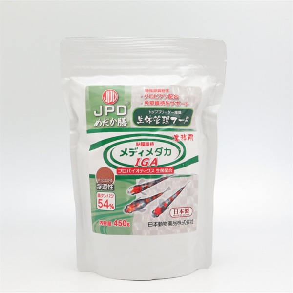 ニチドウ JPD めだか膳メディメダカIGA 450g(メディメダカIGA)