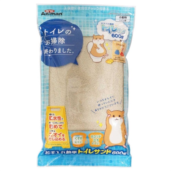 ドギーマンハヤシ ミニアニマン お手入れ簡単トイレサンド 600g