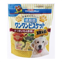 ◆ドギーマン おなかにやさしい低脂肪ワンワンビスケット Big 450g
