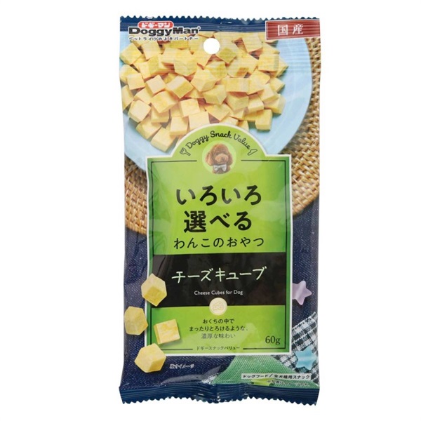 ドギーマン ドギースナックバリュー チーズキューブ 60g(チーズキューブ)