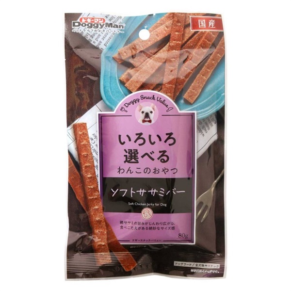 ドギーマン ドギースナックバリュー ソフトササミバー 80g
