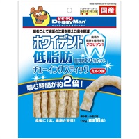 ドギーマン ホワイデント低脂肪 チューイングスティック ミルク味 130g