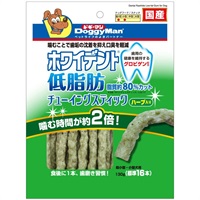 ドギーマン ホワイデント低脂肪 チューイングスティック ハーブ入り 130g