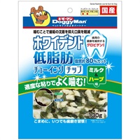 ドギーマン ホワイデント低脂肪 チューイングチップ ミルク＆ハーブ味 130g