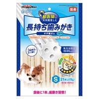 ドギーマン ホワイデント 長持ち歯みがき ギザ棒ガム S 21本