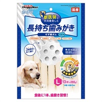 ドギーマン ホワイデント 長持ち歯みがき ギザ棒ガム L 13本