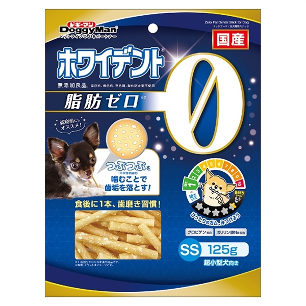 ドギーマン ホワイデント 脂肪ゼロ SS 125g(脂肪ゼロ SS 125g)