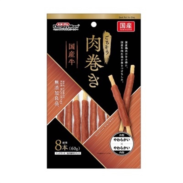 ドギーマン ごちそう肉巻き国産牛  60ｇ(国産牛  60ｇ)