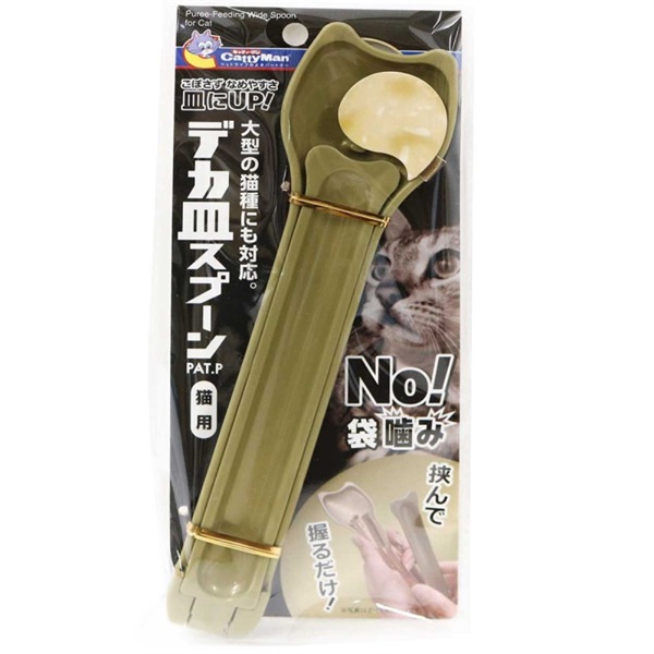 ドギーマン キャティーマン デカ皿スプーン 猫用 金