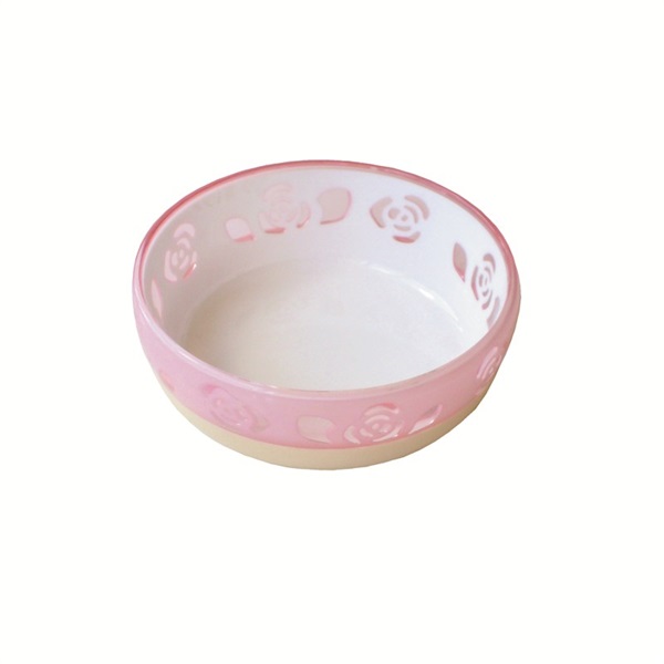 ペッツルート おいしく見えるニャン食器ミニピンクローズ(ピンクローズ)