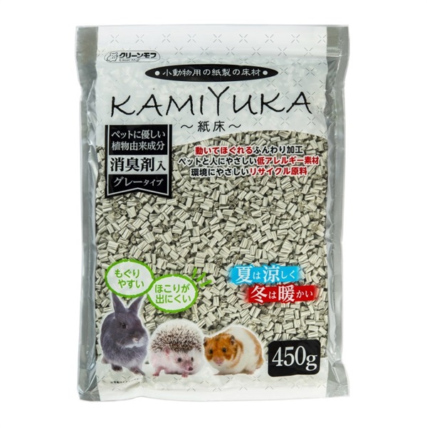 シーズイシハラ クリーンモフ 小動物用床材KAMIYUKA～紙床～ 消臭剤入り 450g(消臭剤入り)
