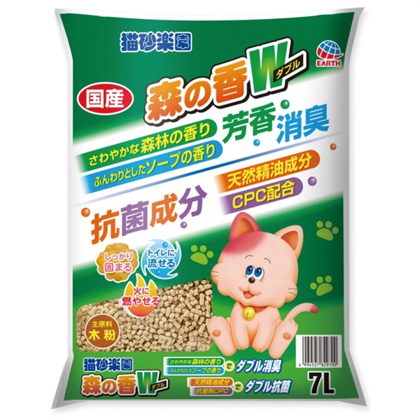 アース・ペット 猫砂楽園 森の香ダブル 7L(森の香ダブル)